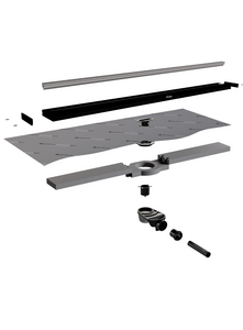 Blade Linear Shower Drain | 1200mm x 22mm wide x 114.5mm Deep