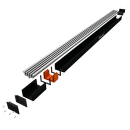 S66 Low Profile Drain | 1200mm x 66mm x 43mm – Aquabocci Ltd