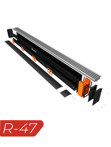 R-47 Threshold Drain | 66mm wide x 120mm Deep - Aquabocci Ltd